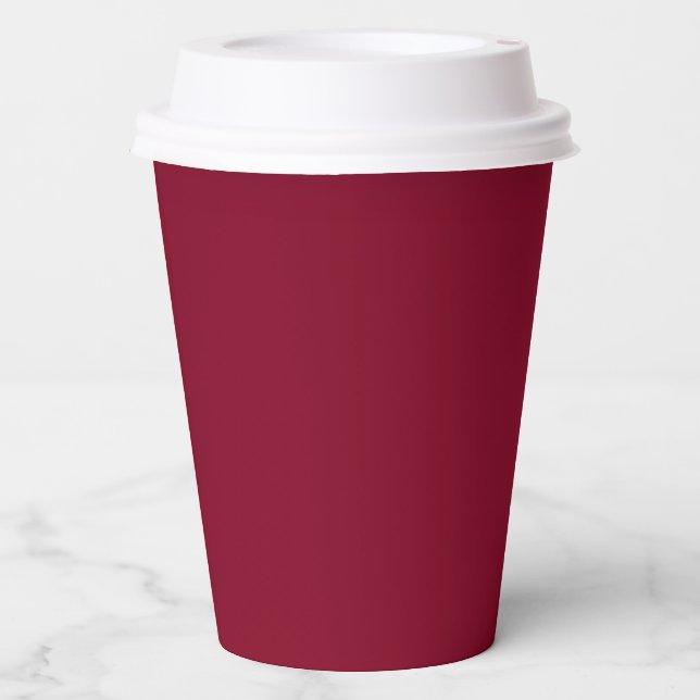 Burgundy Paper Cups (Front)