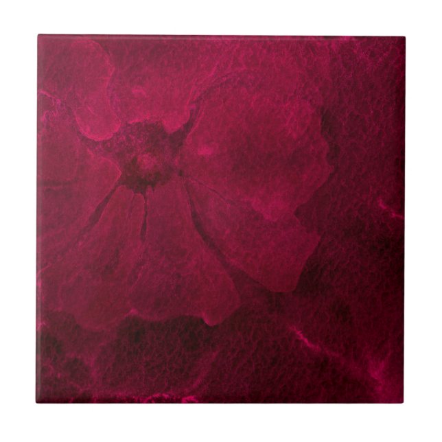 Burgundy Passion Ceramic Tile (Front)