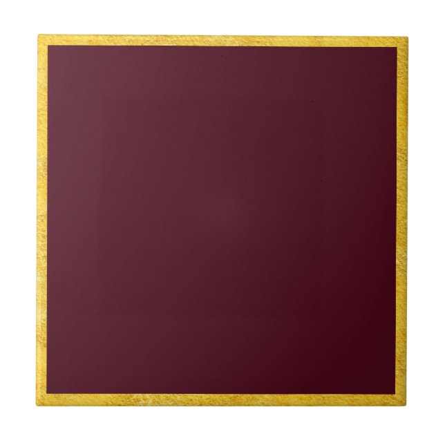 Burgundy Passion Ceramic Tile (Front)