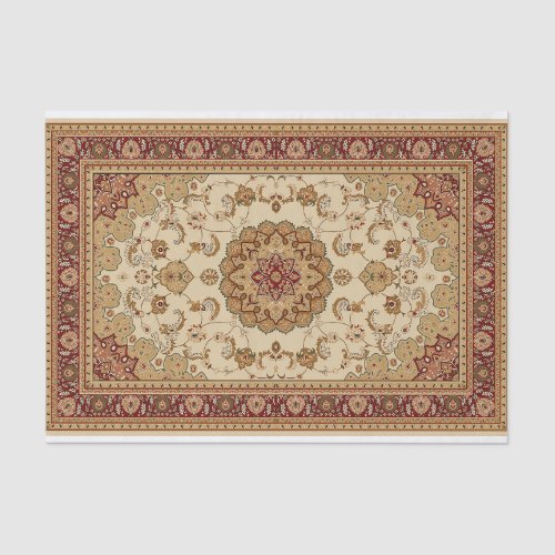 Burgundy Persian Carpet Tissue Paper