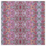 Burgundy Pink and Green Floral Designed Fabric