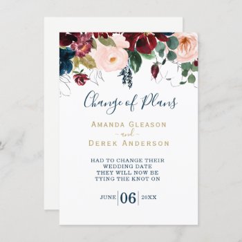 Burgundy  Pink And Midnight Blue Bridal Luncheon I Invitation by colourfuldesigns at Zazzle