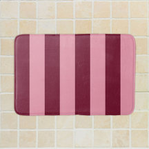 Burgundy Pink Big Stripe Pattern Bold Cherry Red