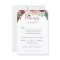 Burgundy Pink Blush Floral Wedding Menu Choice 