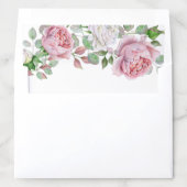 Burgundy Pink Country Rose Envelope Liner (In Envelope)