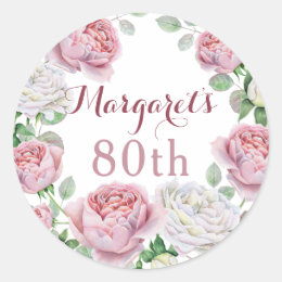 80th Birthday Stickers | Zazzle