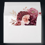 Burgundy & Pink Floral 8A Envelope<br><div class="desc">Complete your wedding,  graduation,  or party suite with your  Burgundy & Pink Floral envelopes.  Add your address or order blank and get address labels to complete the look.</div>