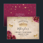 Burgundy Plum Gold Rose Parchment Elegant Save The Date<br><div class="desc">Create your own elegant save the date cards that feel like they came straight out of a fairy tale. The beautiful DIY template featuring original art by Raphaela Wilson illustrates soft watercolor roses in dramatic shades of dark red burgundy wine adorned with faux metallic yellow gold accents. This includes the...</div>