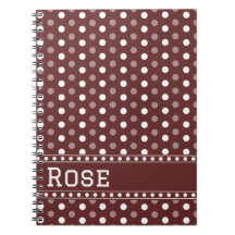 Burgundy Polka Dot