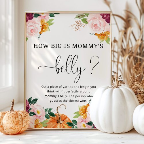 Burgundy pumpkin how big is mommys belly game poster