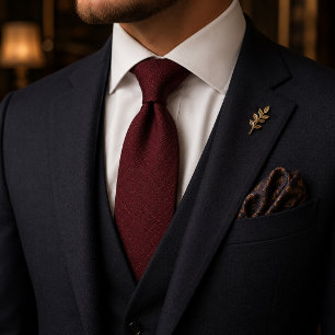 Burgundy Quiet Luxury Neck Tie