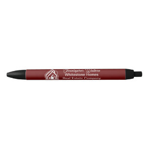 Burgundy Real Estate Company Customized Realtor Pen