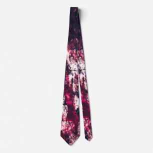 Burgundy Red and Black Gradient Palette Neck Tie