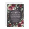 Burgundy Red Black and Gold Floral Elegant Wedding