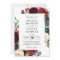 Burgundy Red Blush Floral Navy Blue Gold Wedding