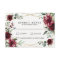 Burgundy Red Blush Gold Geometric Greenery Wedding