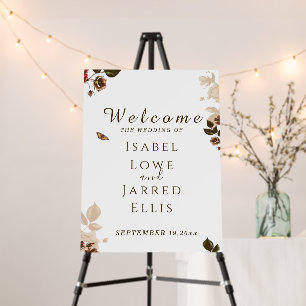 Burgundy Red Blush Pink Floral Greenery Wedding Fo Foam Board