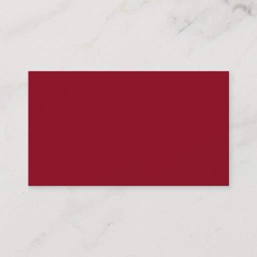 Customizable Burgundy Red Business Card