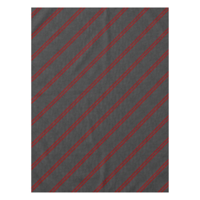 Burgundy Red Carbon Style Racing Stripes Decor Tablecloth (Front)