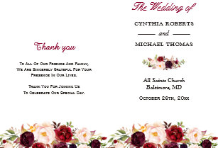 wedding programs zazzle