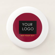 Burgundy Red Customizable Business Add Your Logo