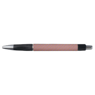 Burgundy red five stripes pattern pen