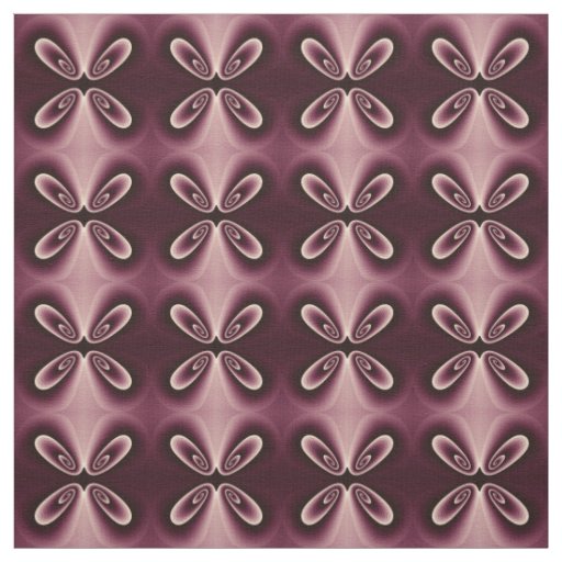 Burgundy Red Floral Petal Digital Pattern Fabric