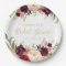 Burgundy Red Floral Rustic Bridal Shower
