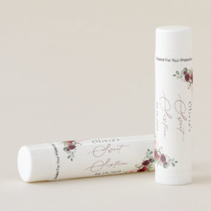 Burgundy Red Flowers, Pink Flowers, Sweet 16 Lip Balm