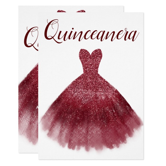burgundy dress for quinceanera