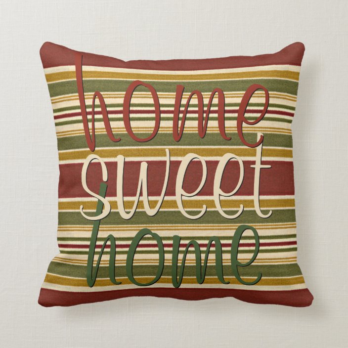 red and green throw pillows