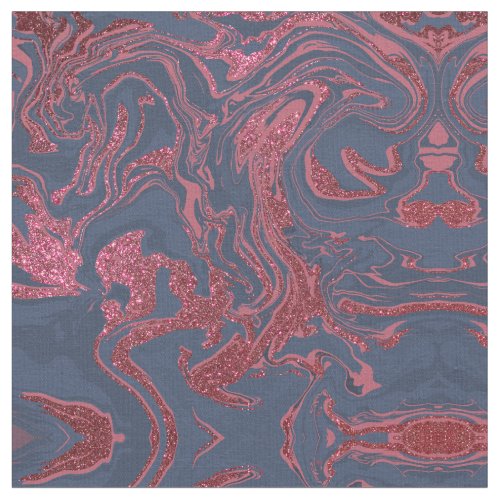 Burgundy Red Navy Blue Glitter Marble Fabric