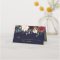 Burgundy Red Navy Floral Rustic Boho Place Card