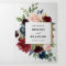 Burgundy Red Navy Trifold Wedding Invitation