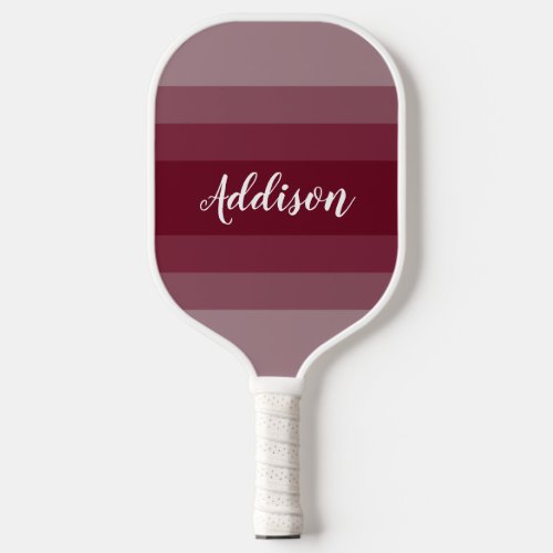 Burgundy Red Ombre Stiped Pickleball Paddle