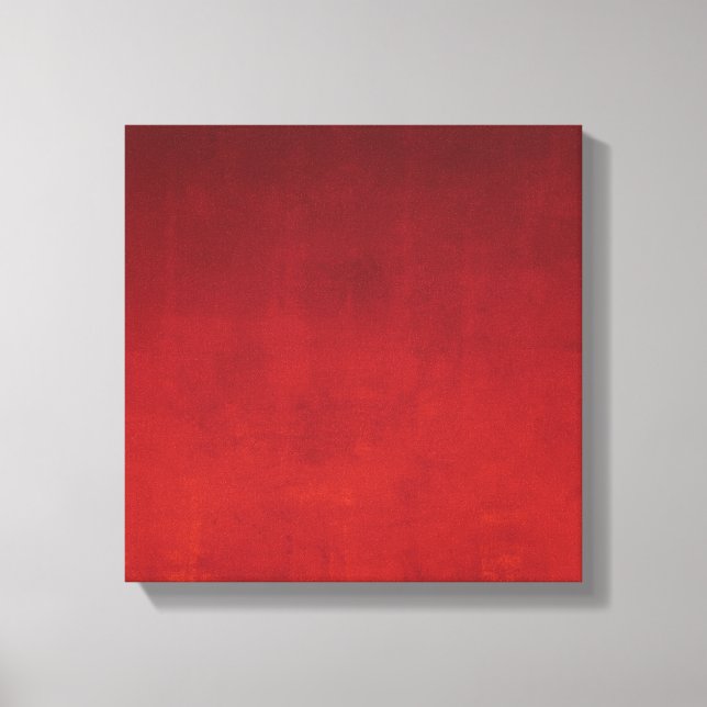 Burgundy Red Orange rustic Abstract Canvas Print (Front)