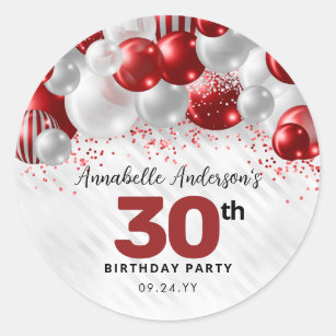Party Red Balloon Sticker Vector Graphic by holycatart · Creative