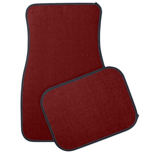 Burgundy Red solid color simple plain classic Car Floor Mat