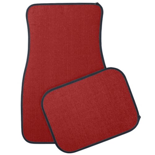 Burgundy Red solid color simple plain classic Car Floor Mat