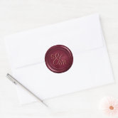 Self Adhesive Royal Crown Wax Seal Stickers Wedding Invitation Envelope  sealing Burgundy Seal