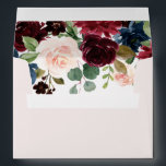 Burgundy Red Wine & Blush Wedding Invite Envelope<br><div class="desc">Burgundy Red Wine & Blush Wedding Invite Envelope

See matching collection in Niche and Nest Store</div>