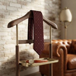 Burgundy Renaissance Micro Jacquard Neck Tie