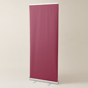Burgundy Retractable Banner