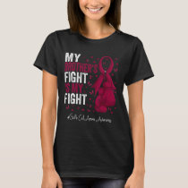 Burgundy Ribbon Brother Sickle Cell Anemia Awarene T-Shirt