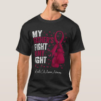 Burgundy Ribbon Father Sickle Cell Anemia Awarenes T-Shirt
