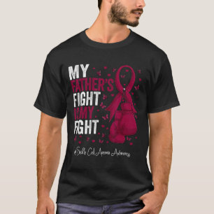 Burgundy Ribbon Father Sickle Cell Anemia Awarenes T-Shirt