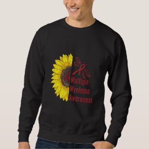 Burgundy Ribbon Multiple Myeloma Awareness Sweatshirt