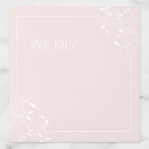 Burgundy Rose Floral Line Drawn Envelope Liner