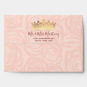 Canyon Rose Envelope- Baronial Envelope - Wedding Invitation Envelope