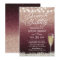 Burgundy & Rose Gold Ombre Modern Bridal Brunch